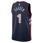 Philadelphia 76ers Trikot James Harden Nike 2023-24 City Edition Navy Swingman - Herren